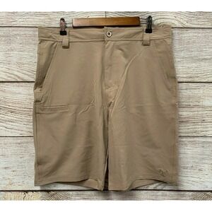 True Timber Fishing Shorts Mens Size 34 Beige Fishing Performance Stretch New